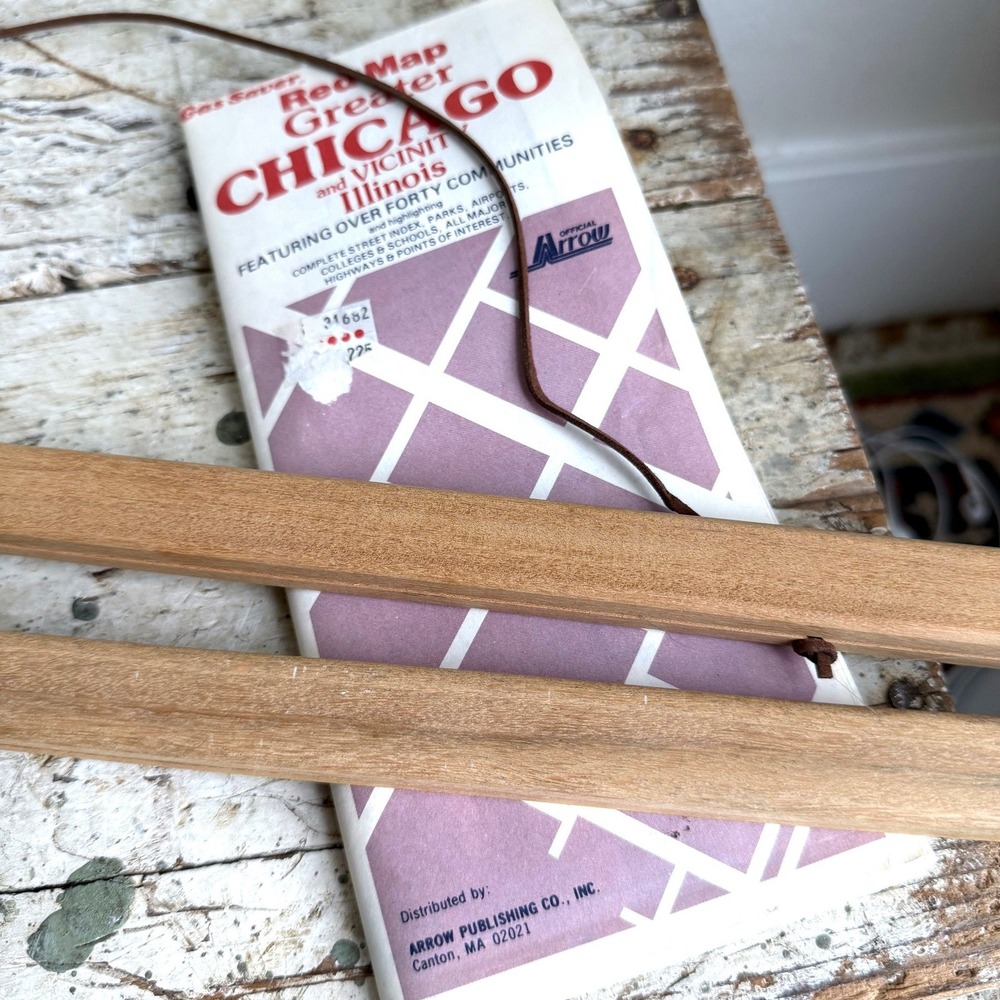 Vintage Greater Chicago Illinois Map, Large Wall Hanging Magnetic Poster Frame